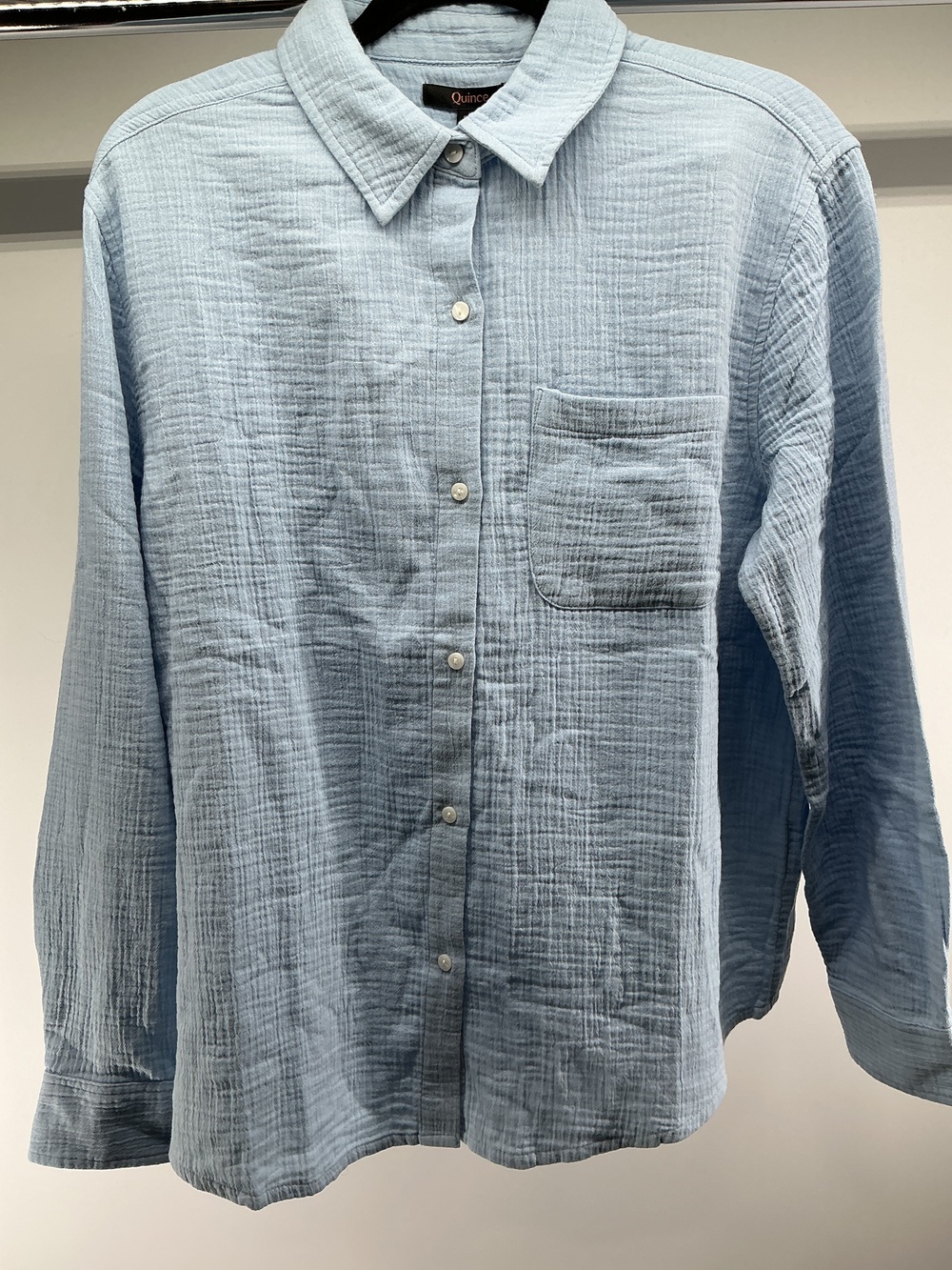 100% Organic Cotton Gauze Long Sleeve Shirt